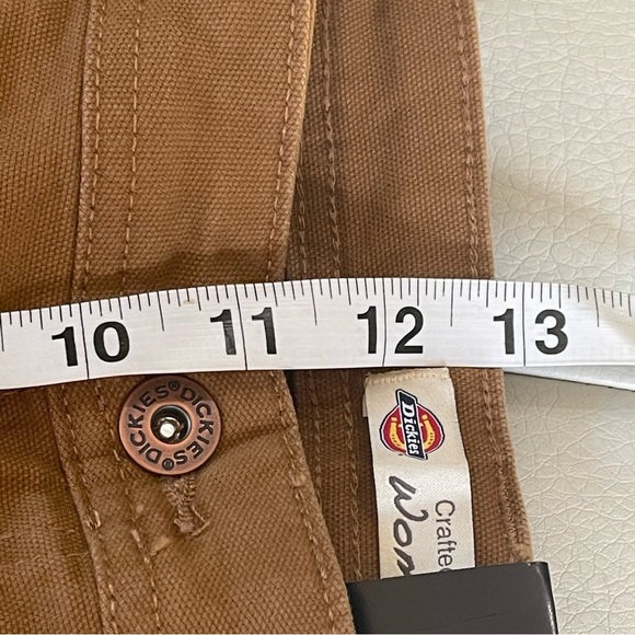 Dickies women’s carpenter pants relaxed fit NWT brown rinsed duck color size 14 - Picture 15 of 16